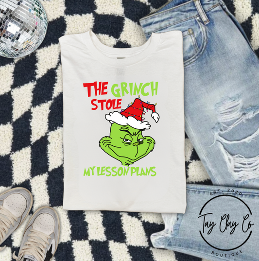 THE GREEN GUY STOLE THE LESSON PLANS