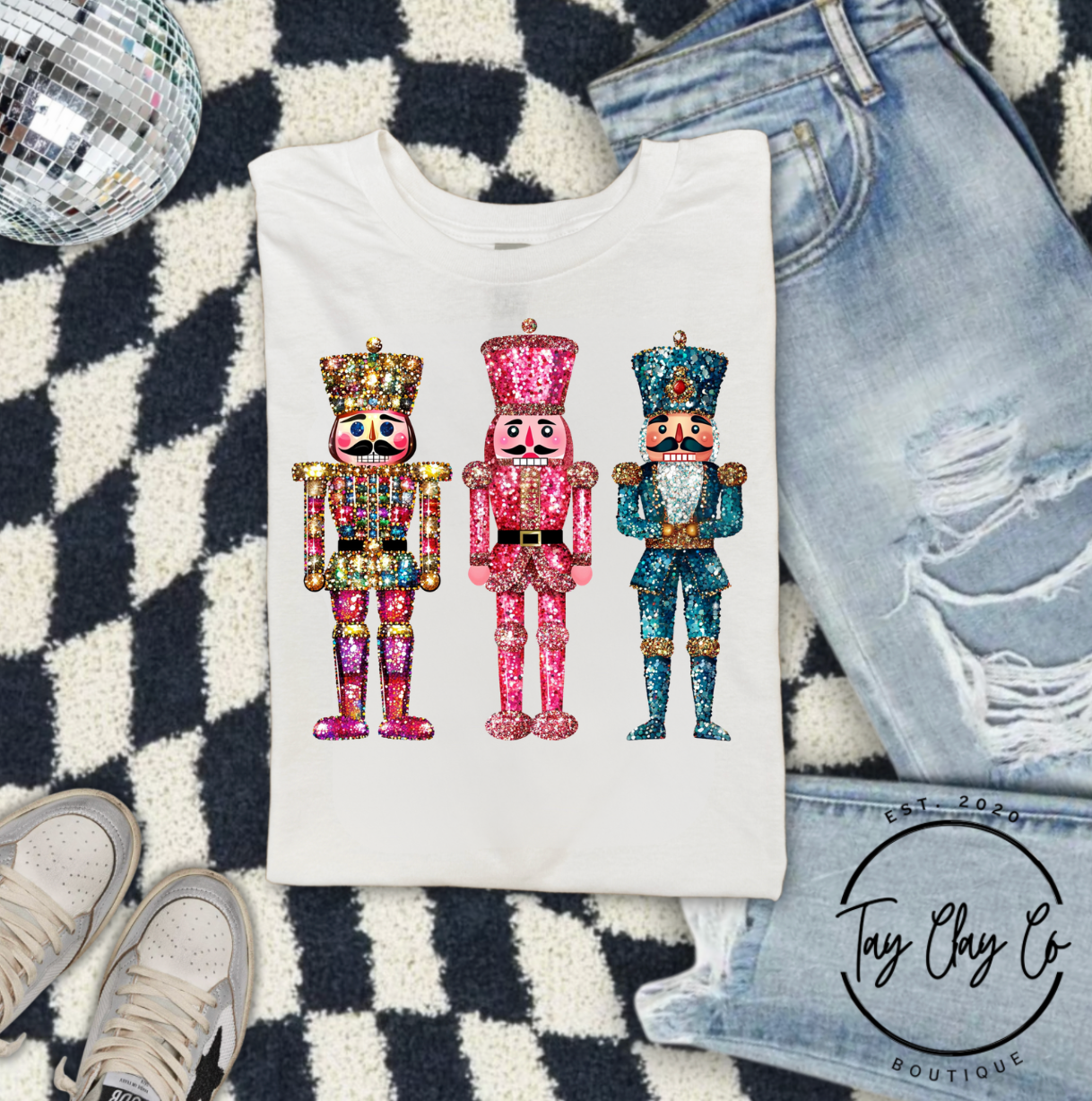 FAUX SPARKLE NUTCRACKER