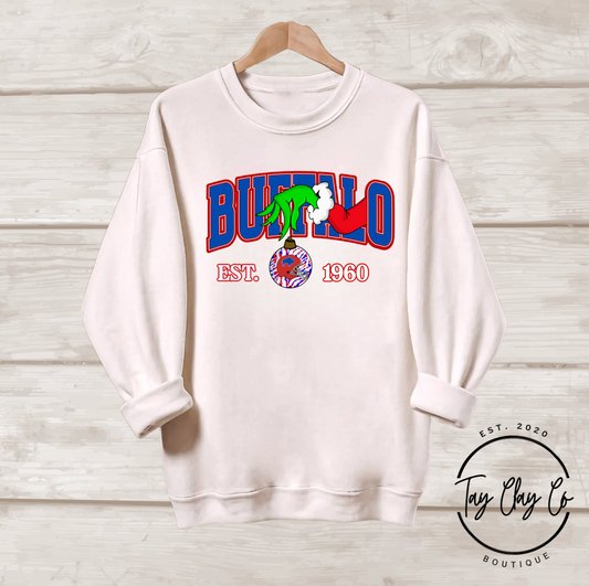 BUFFALO FOOTBALL GREEN GUY SWEATSHIRT