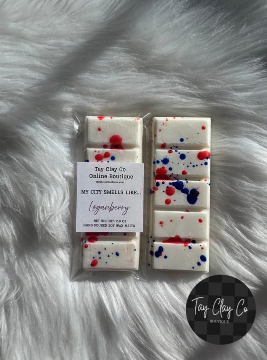 MY CITY SMELLS LIKE LOGANBERRY WAX MELT SNAP BAR