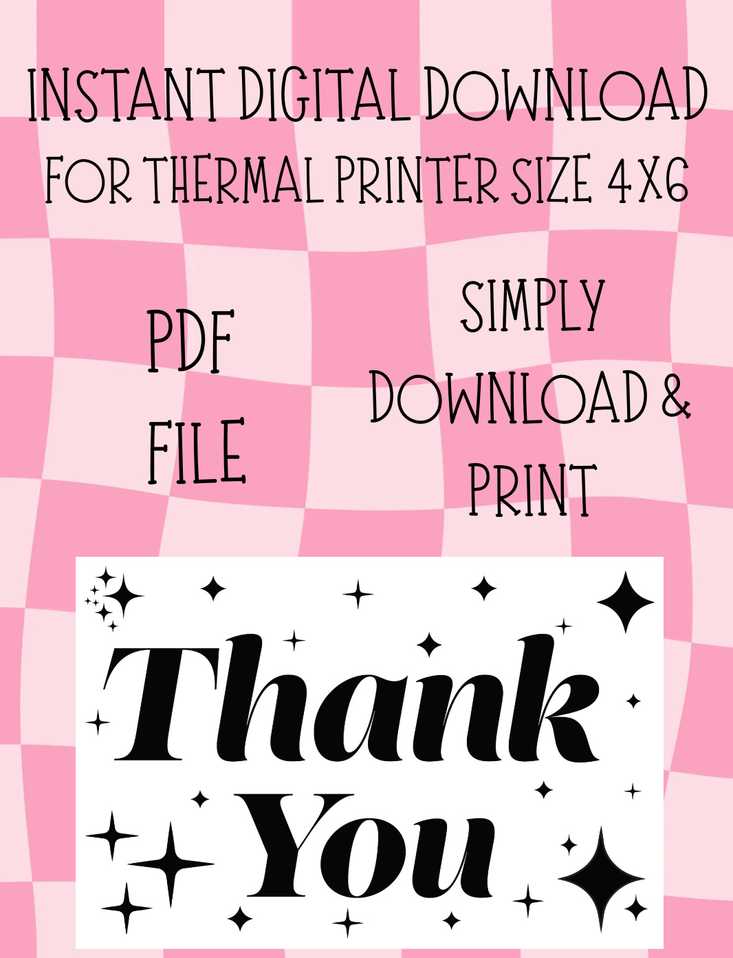 THANK YOU 4X6 LABEL DIGITAL