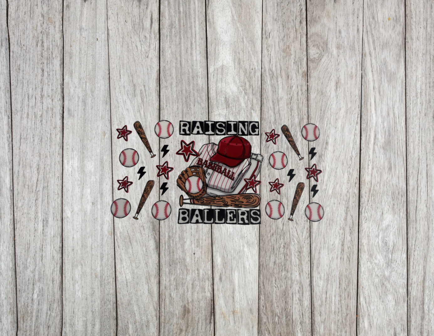 RAISING BALLERS 16OZ UV DTF WRAP