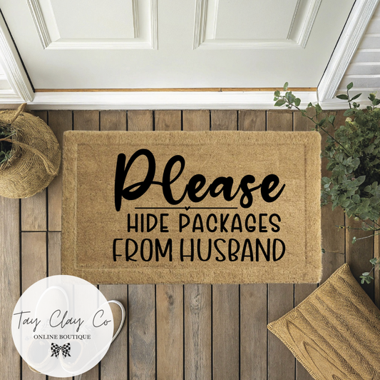 PLEASE HIDE DOORMAT