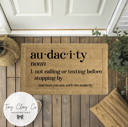 AUDACITY DOORMAT