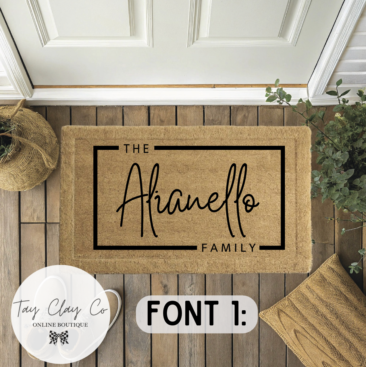 CUSTOM FAMILY DOORMAT