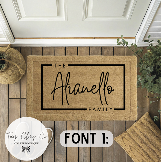 CUSTOM FAMILY DOORMAT