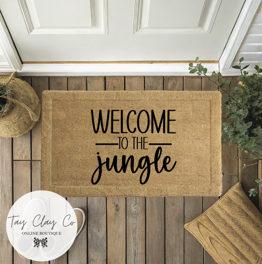 WELCOME TO THE JUNGLE DOORMAT