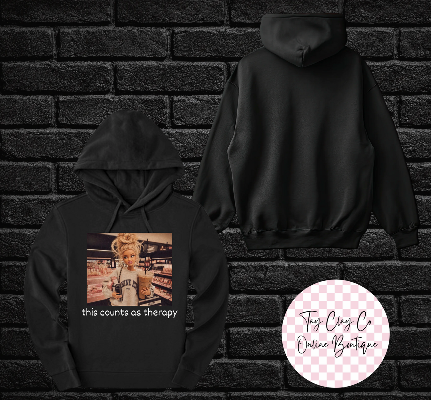 THIS COUNTS AS THERAPY HOODIE