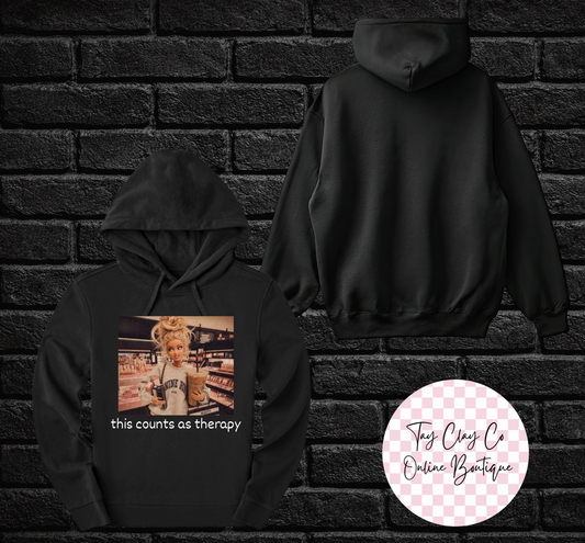 THIS COUNTS AS THERAPY HOODIE