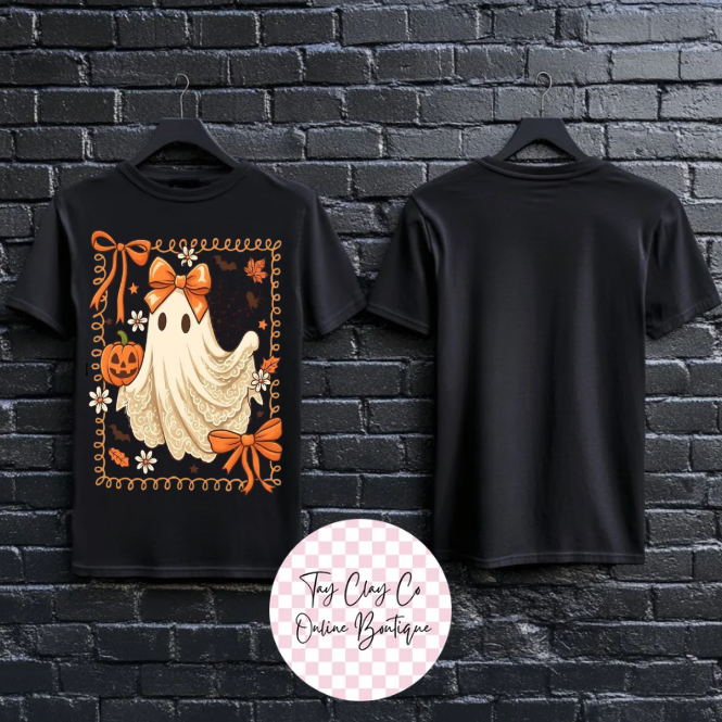 CUTE GHOST W/ PUMPKIN