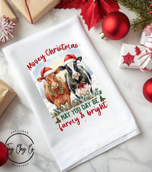 MOOEY CHRISTMAS HAND TOWEL