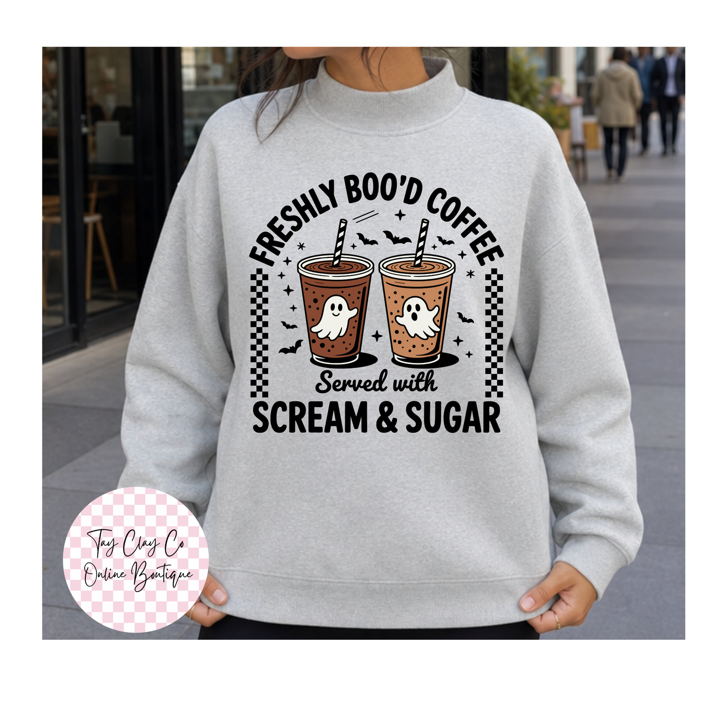 FRESHLY BOO'D MOCKNECK SWEATSHIRT