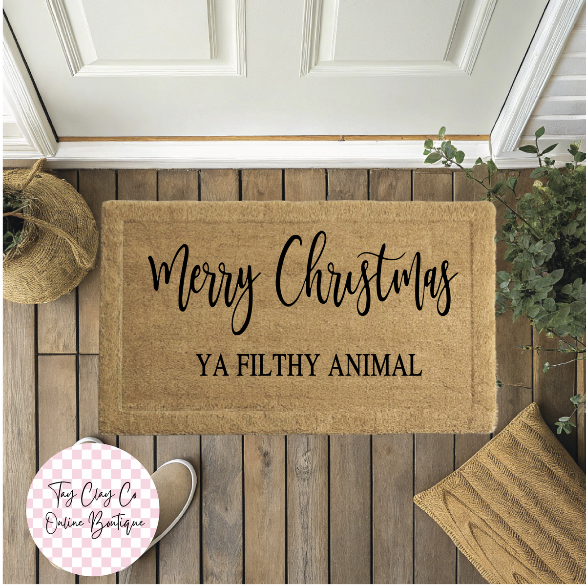 MERRY CHRISTMAS DOORMAT