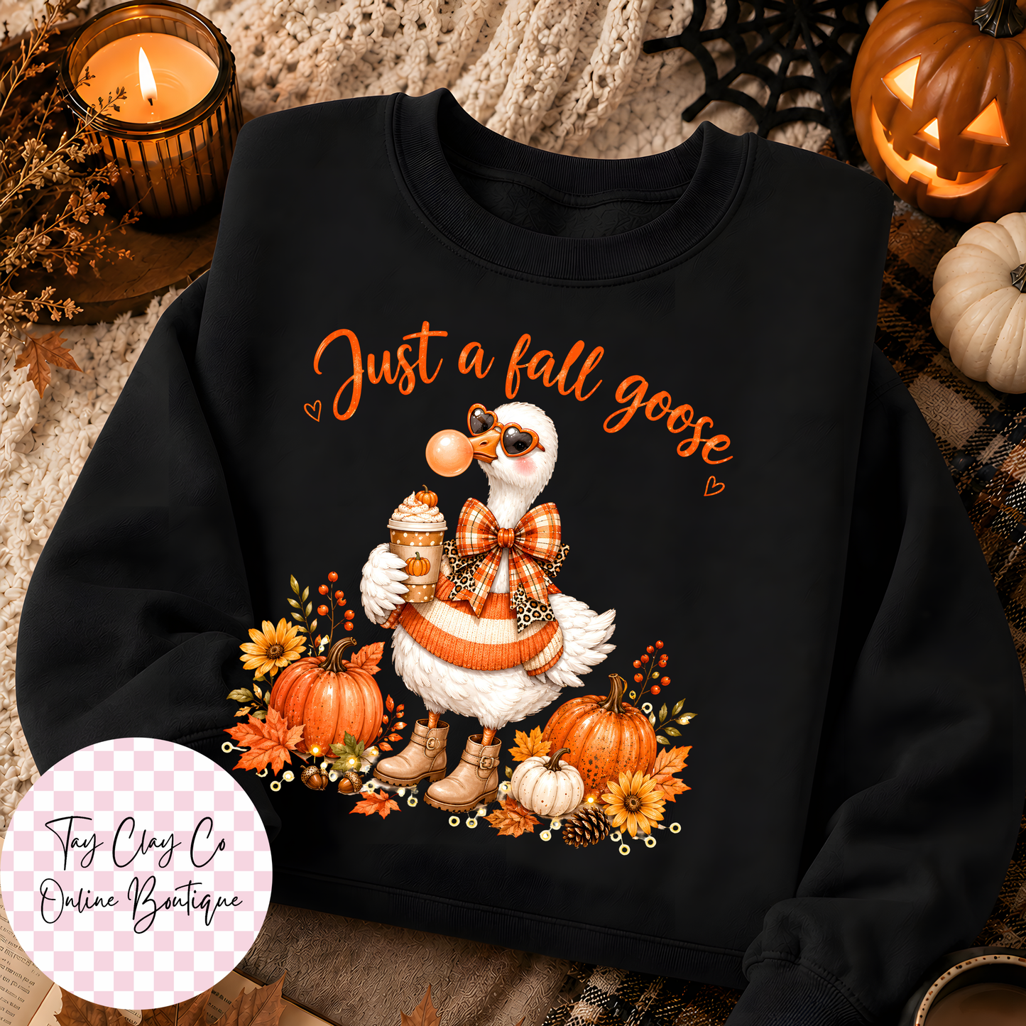 JUST A FALL GOOSE SWEATSHIRT
