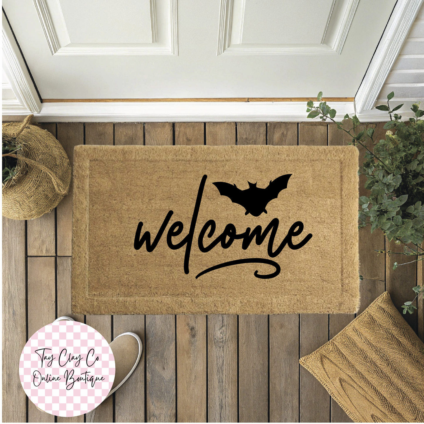 WELCOME BAT DOORMAT